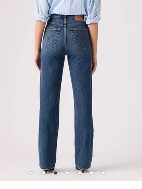 Levi's Straight-Leg High-Rise Jeans - dark Blue. ( C